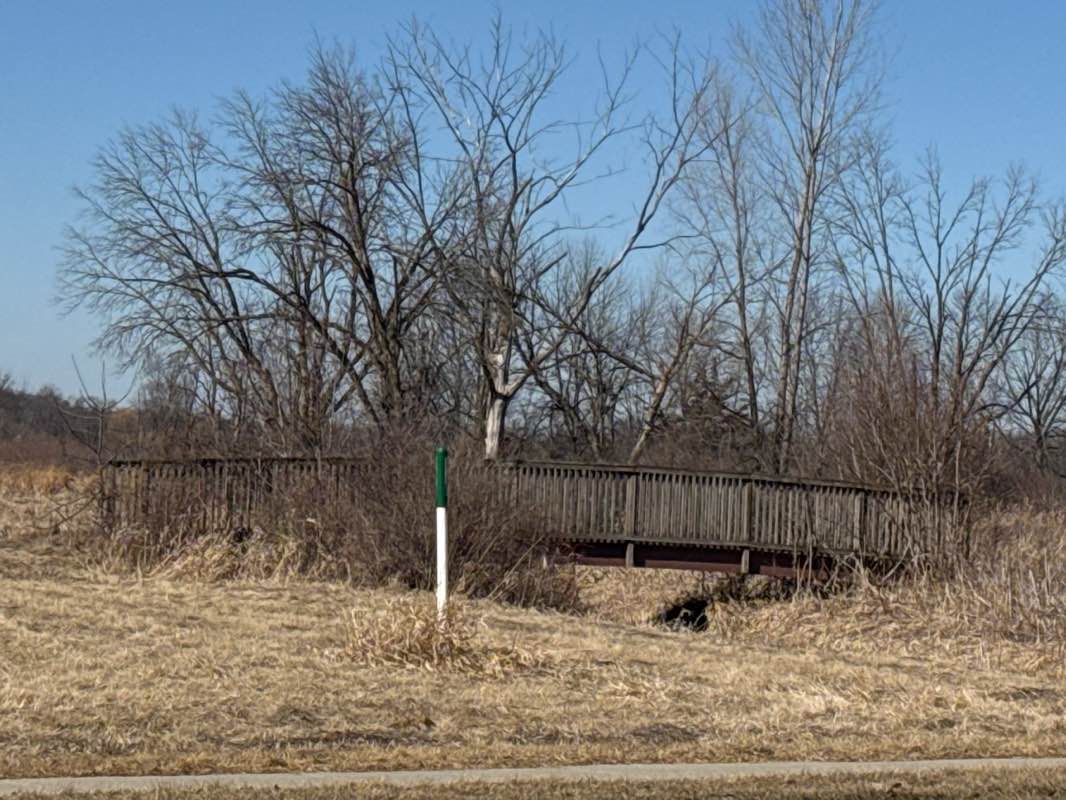 walking near me in Dega Memorial Park in winter