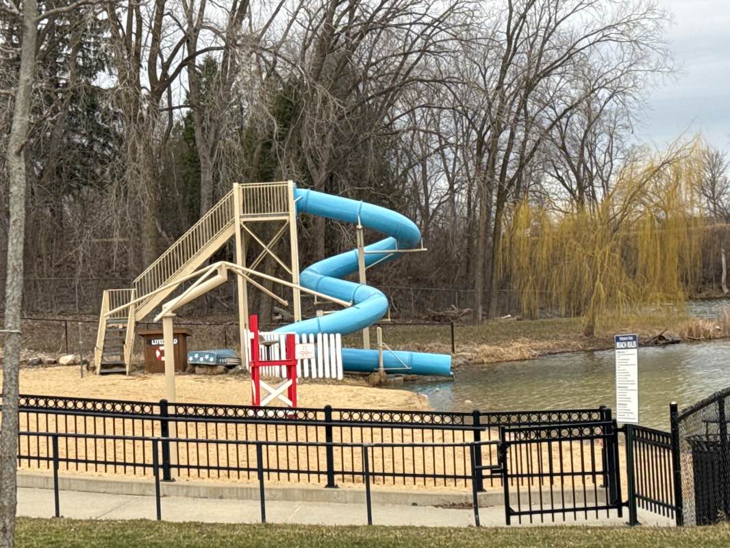 walking near me in Fireman's Park in spring