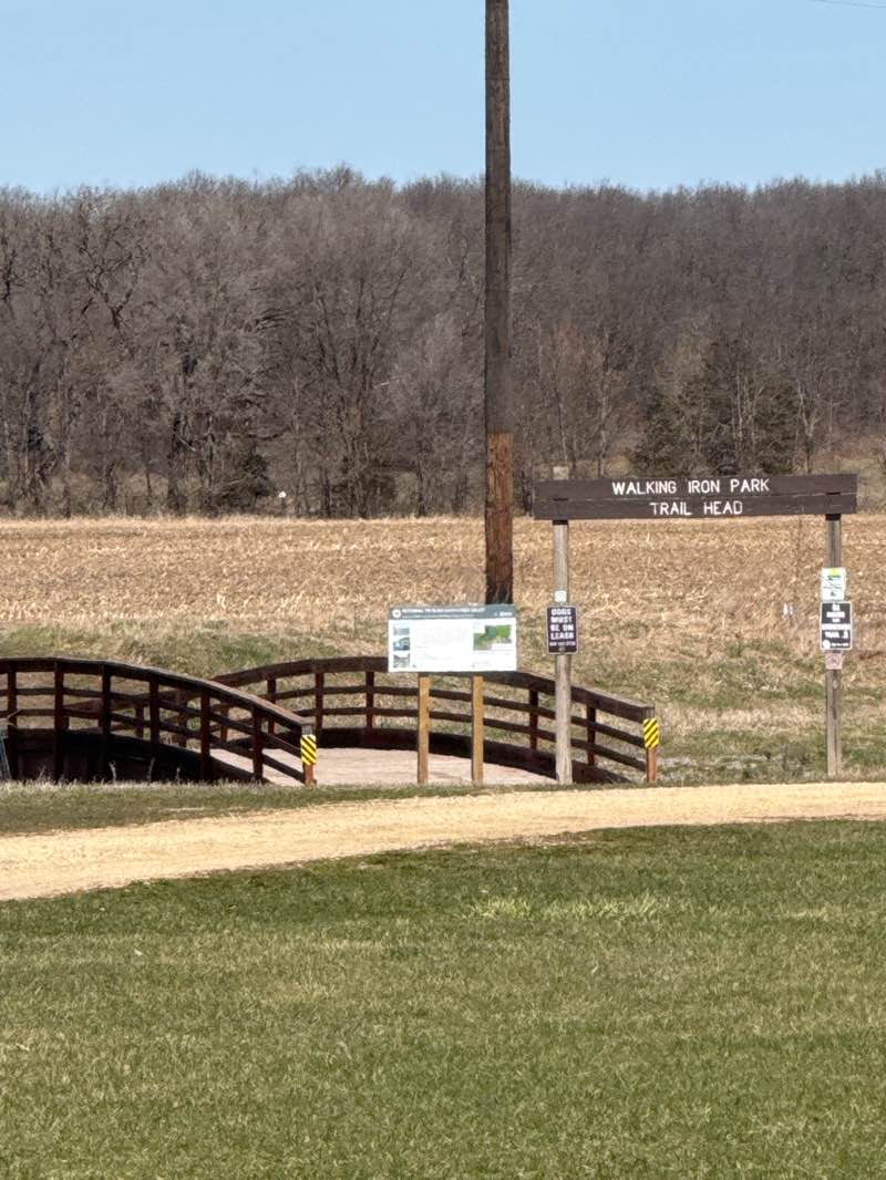 walking near me in Lions Park in spring