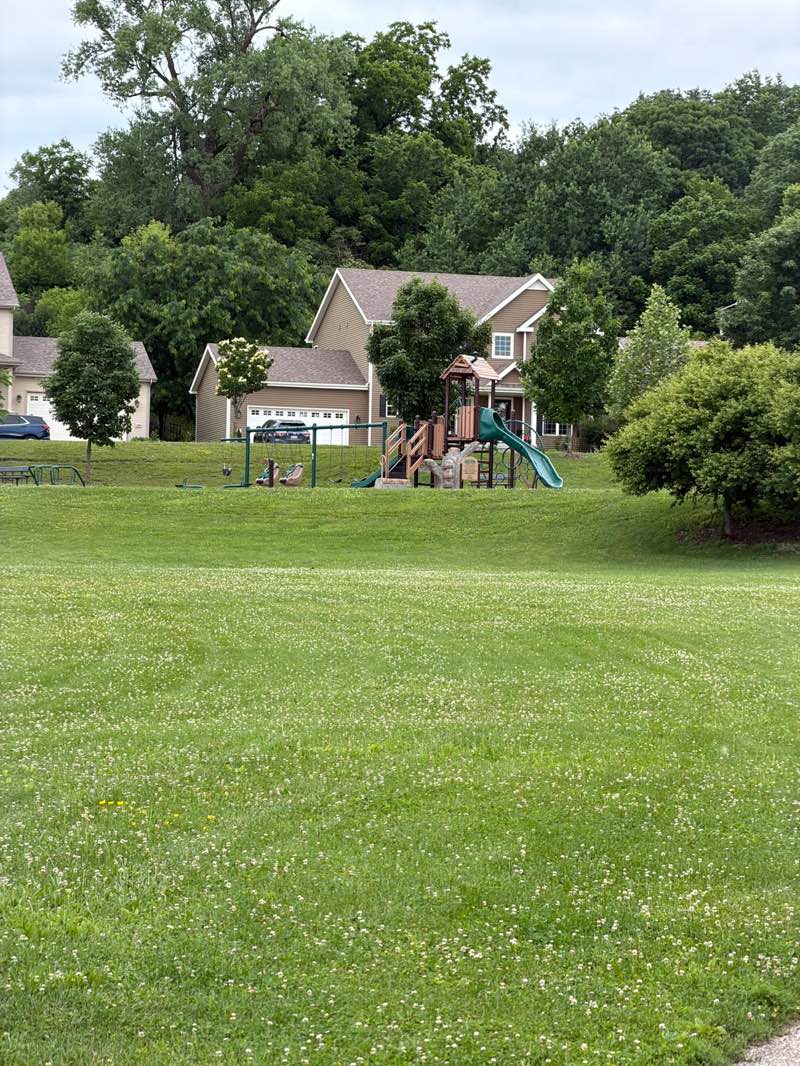 walking near me in Hinrich's Family Farm Park in summer