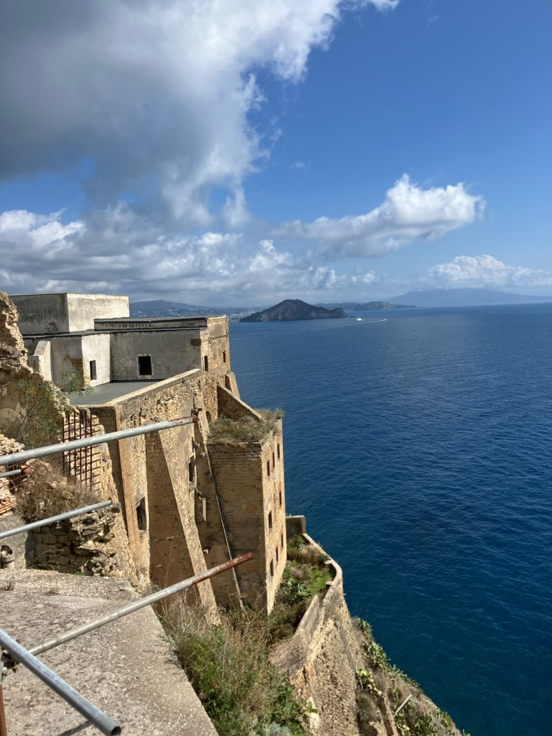 walking near me in The garden overlooking the charming sea in winter