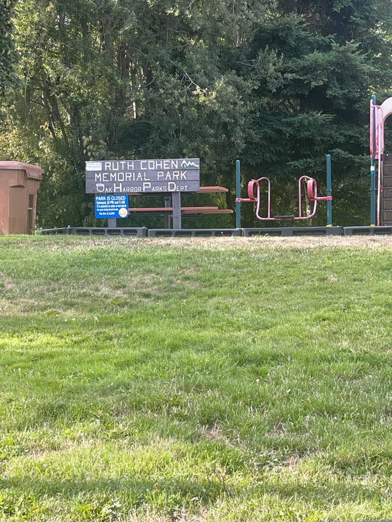 walking near me in Ruth Cohen Park in summer