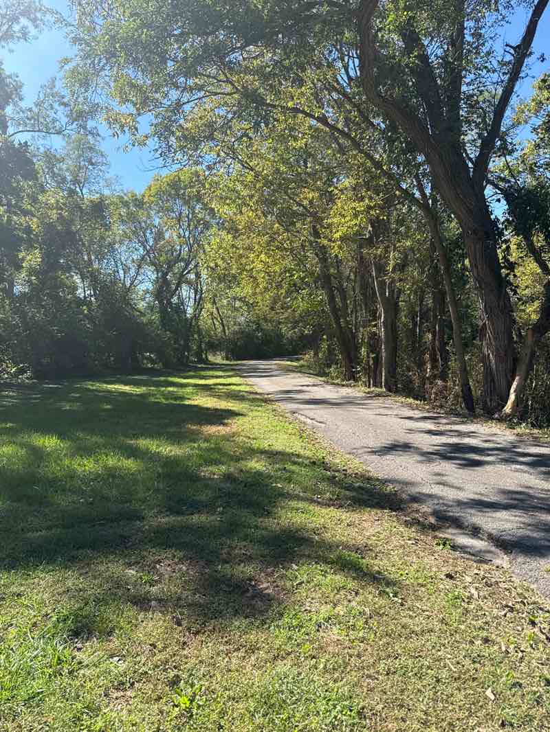 walking near me in Huntertown Community Interpretive Park in autumn