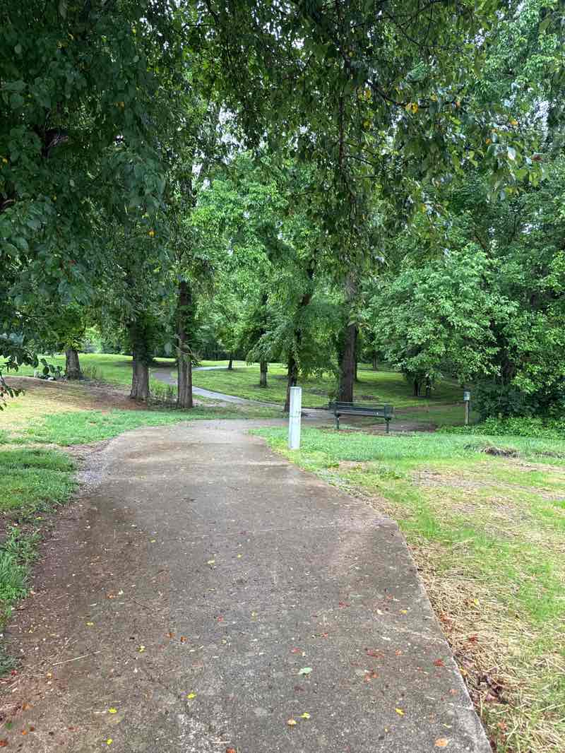 walking near me in East Frankfort Park in summer