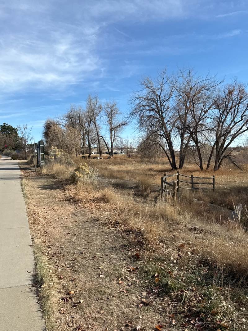 walking near me in Cherry Creek Ecological Park in autumn