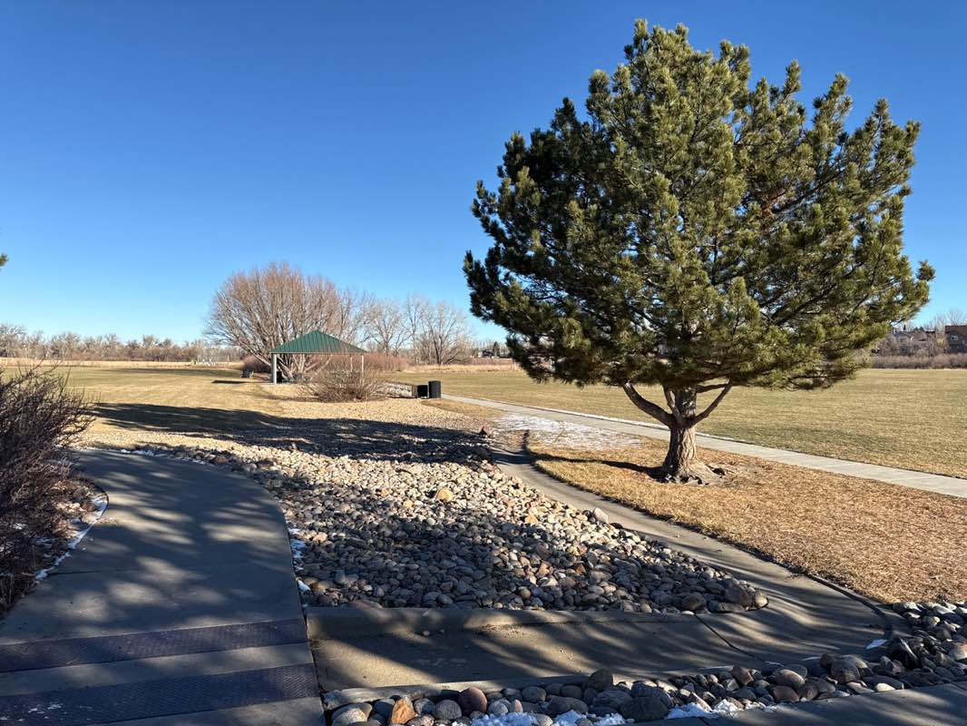 walking near me in Stroh Ranch Soccer Fields in winter