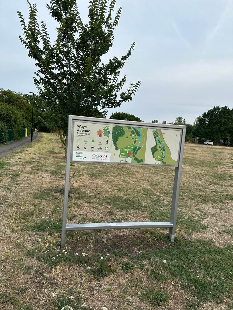 walking near me in Waye Avenue Park in autumn