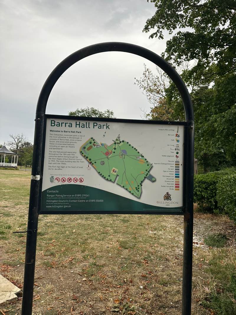 walking near me in Barra Hall Park in autumn