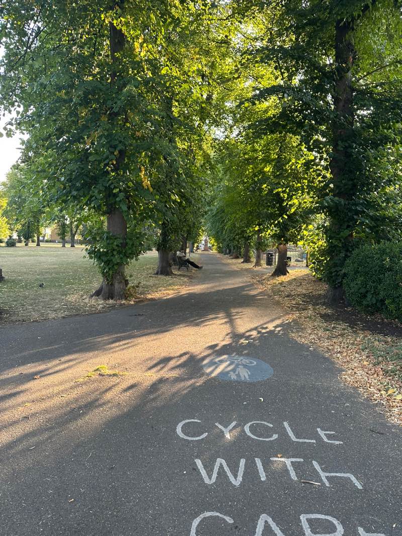 walking near me in St. Paul's Recreation Ground in autumn