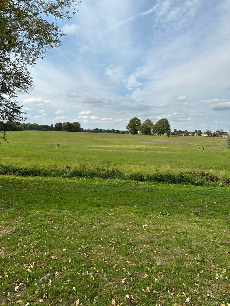 walking near me in Upton Court Park in autumn