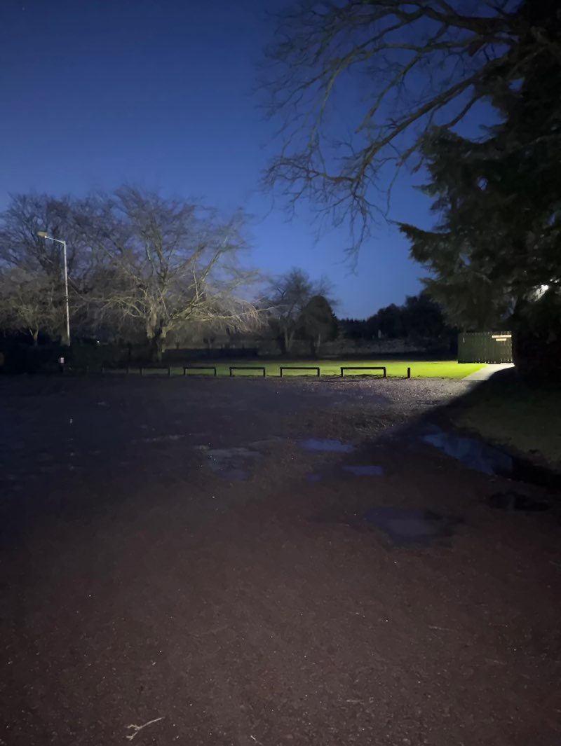 walking near me in Friockheim Park in winter