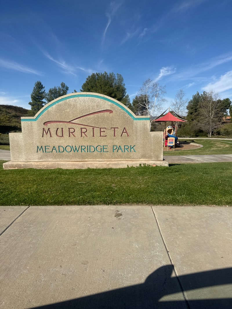 walking near me in Meadow Ridge Park in winter