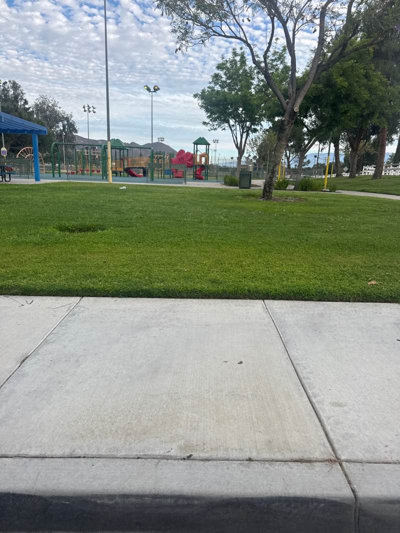 walking near me in La Sierra Park in spring