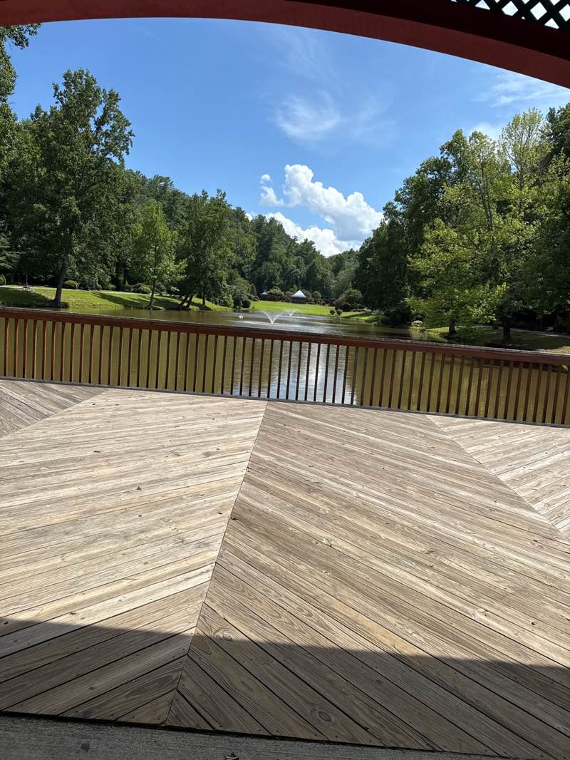 walking near me in T.H. Broyhill Walking Park in autumn