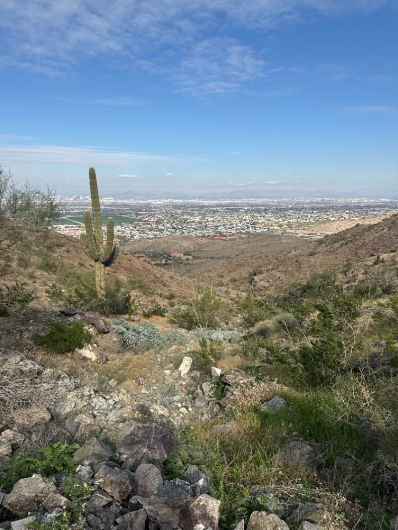 walking near me in South Mountain Park and Preserve in winter