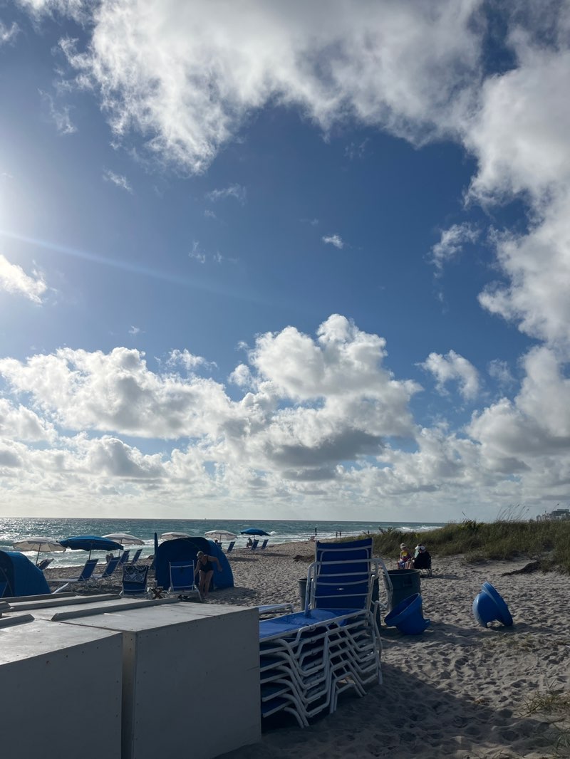 walking near me in Atlantic Dunes Park in winter