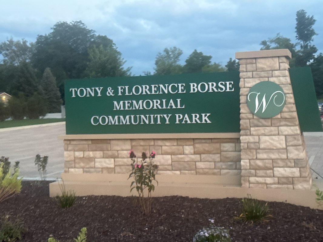 walking near me in Tony and Florence Borse Memorial Community Park in summer