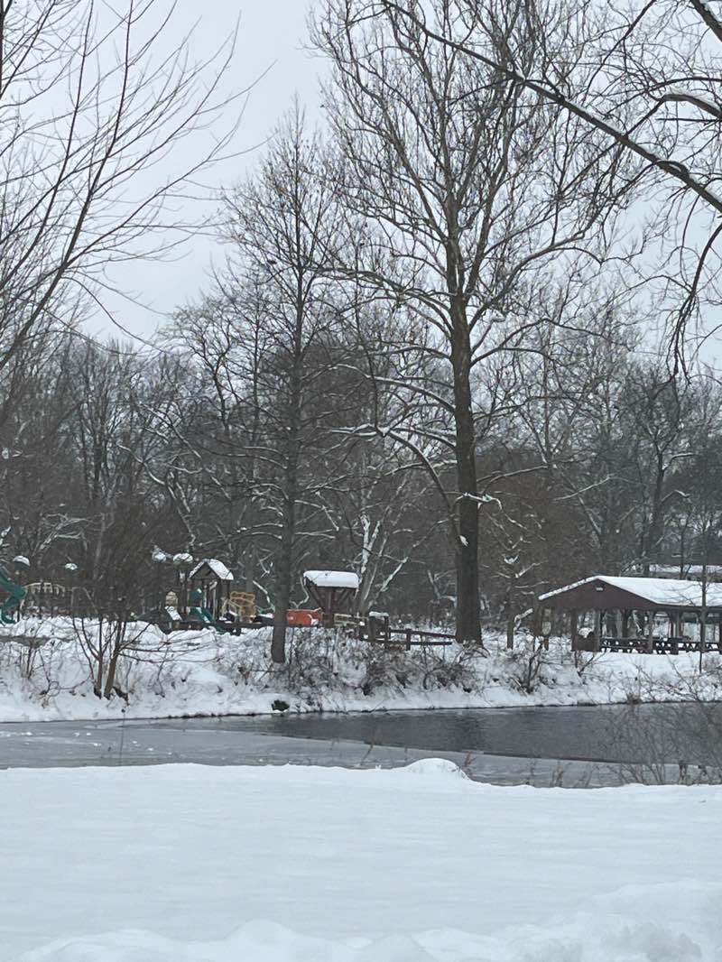 walking near me in Riverbend Park in winter