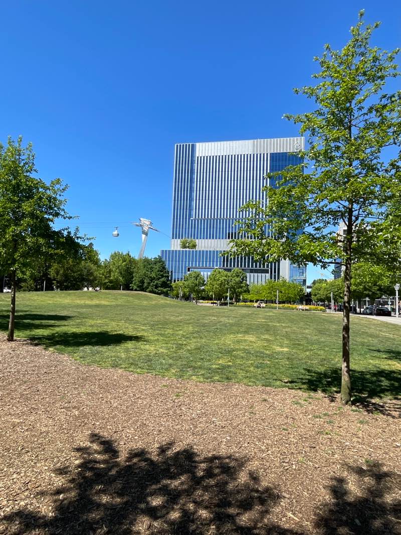 walking near me in Elizabeth Caruthers Park in spring