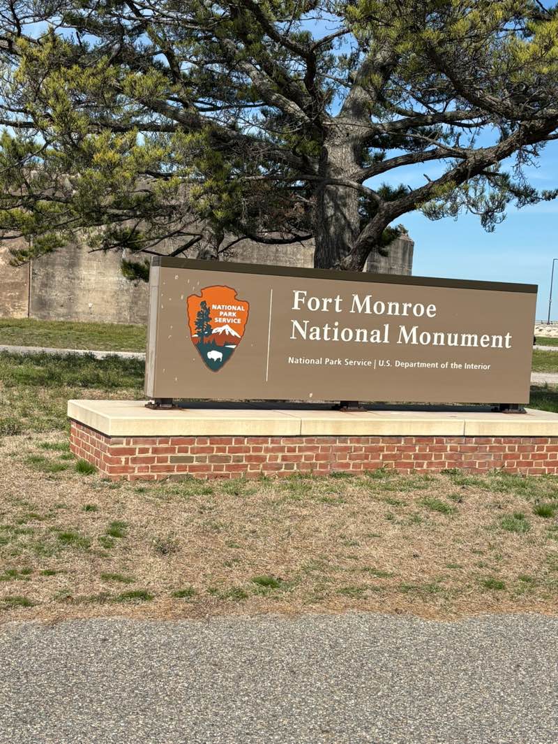 walking near me in Fort Monroe National Monument in spring