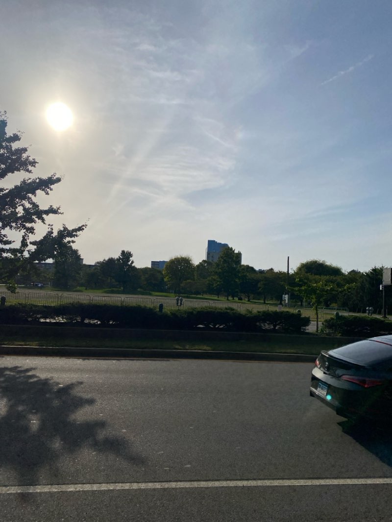walking near me in Mill River Park in autumn