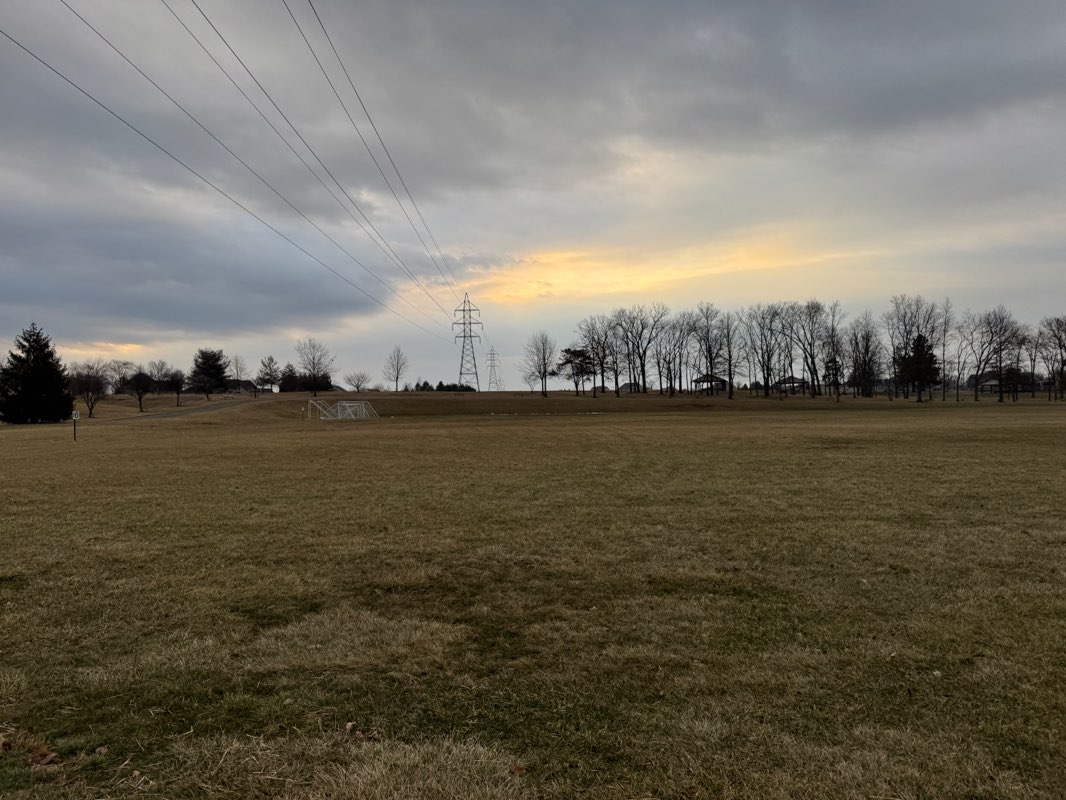 walking near me in Cousler Park in winter