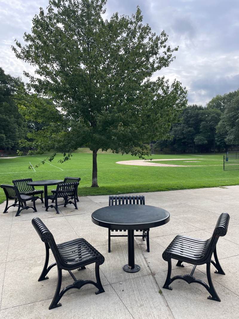 walking near me in Jean B. Waldstein Playground in summer