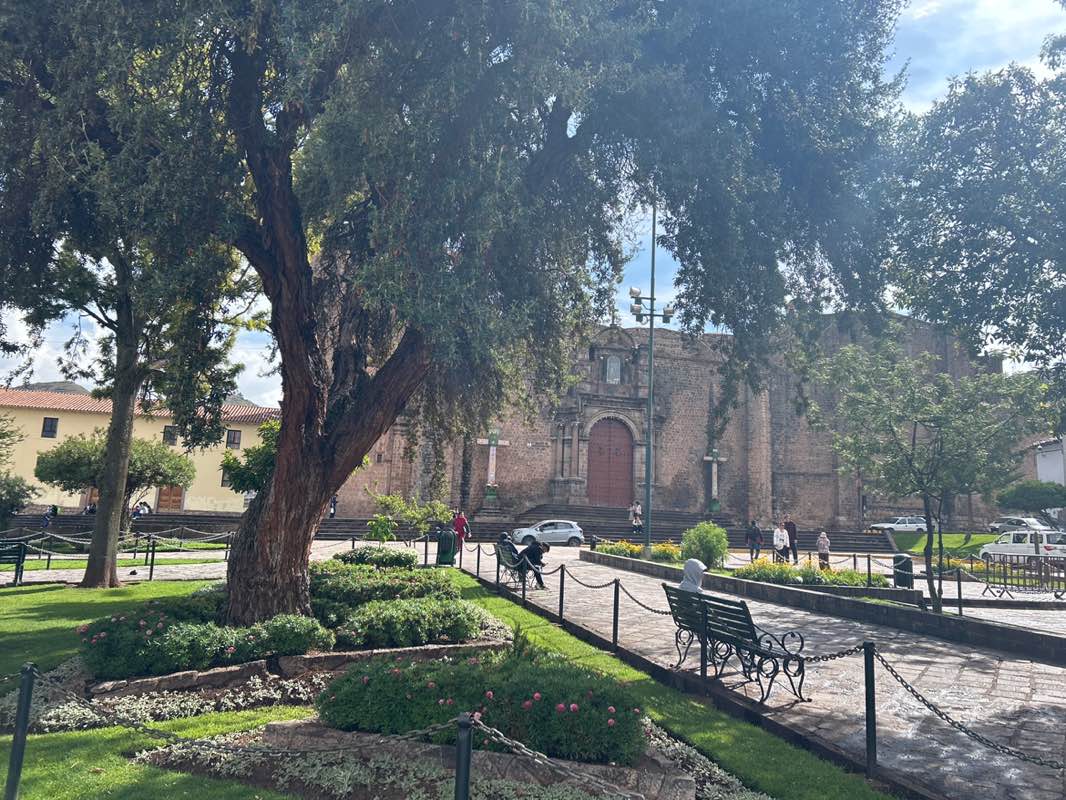 walking near me in Plaza San Francisco in autumn