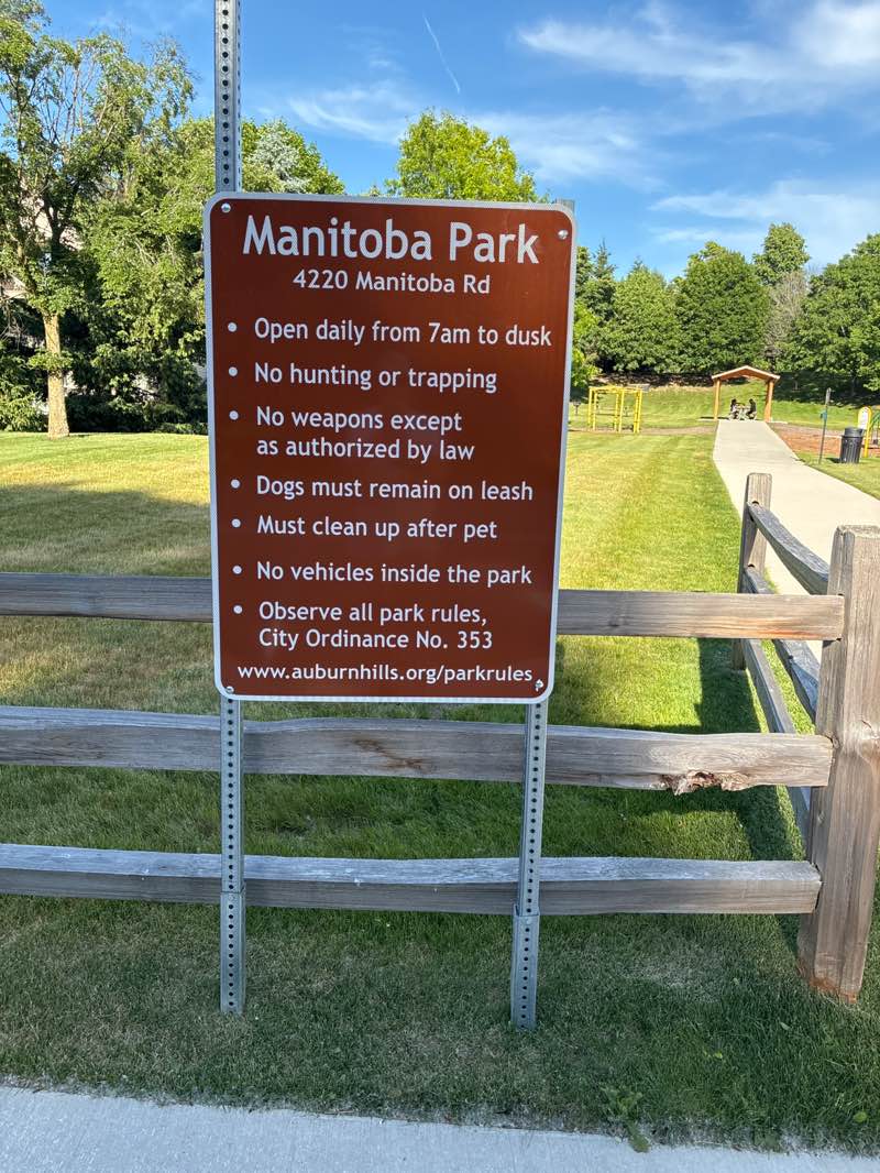 walking near me in Manitoba Park in summer