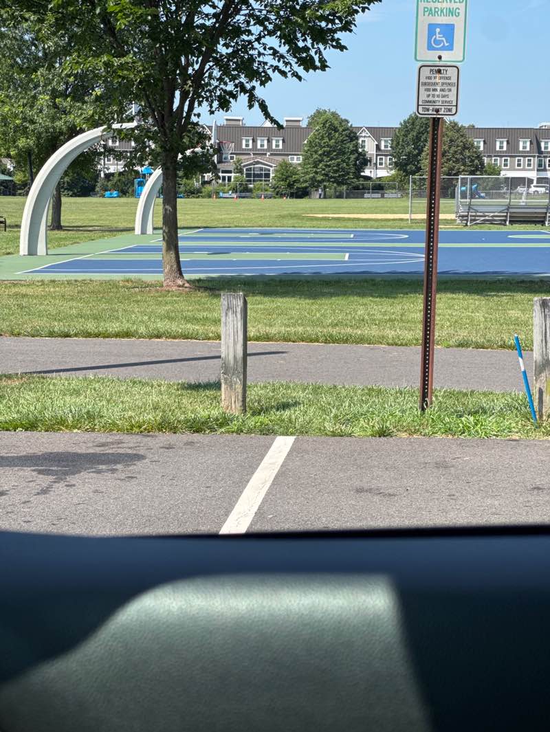 walking near me in Naaman Williams Park in summer