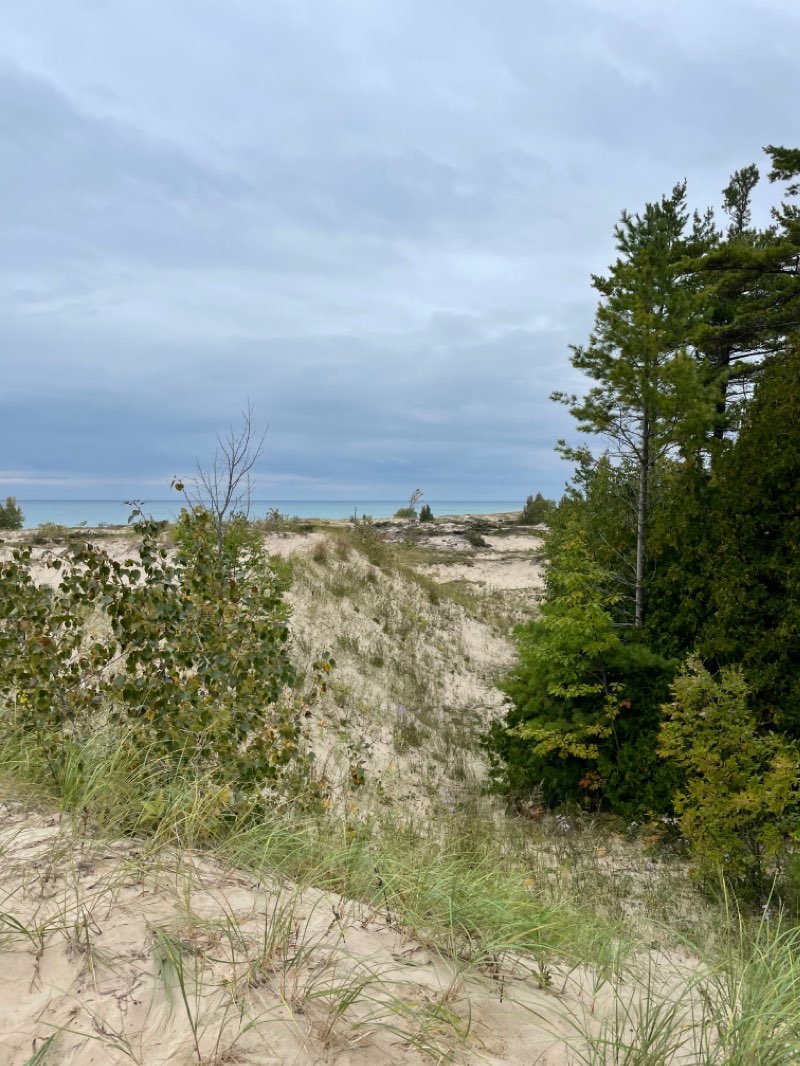 walking near me in Leelanau State Park in winter