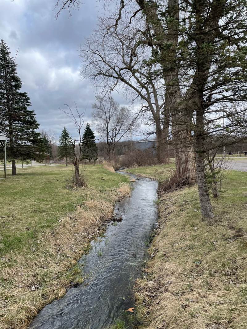 walking near me in Indian Creek Park in winter