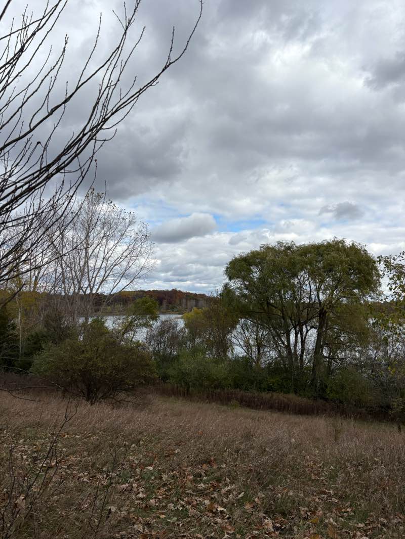 walking near me in Island Lake State Recreation Area in autumn
