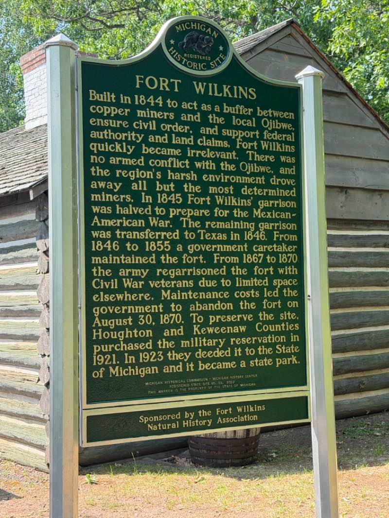 walking near me in Fort Wilkins Historic State Park in summer