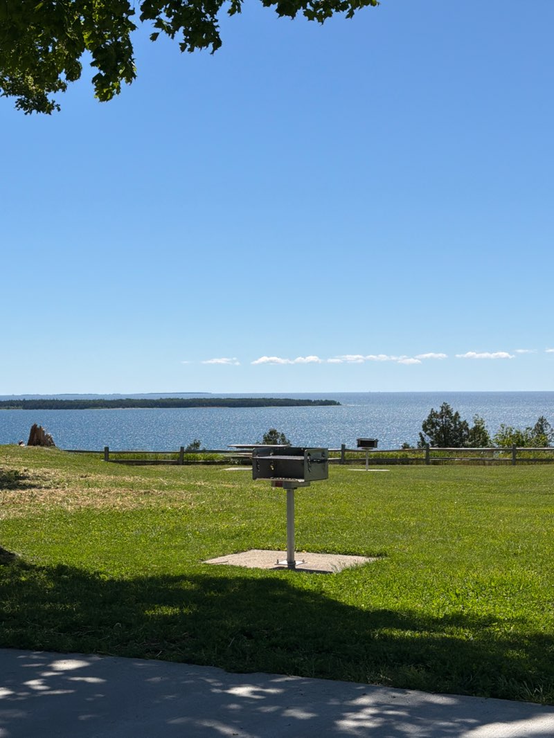 walking near me in Gros Cap Roadside Park in summer