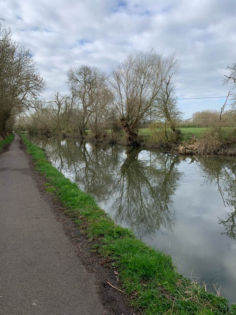walking near me in Winfield Park in winter