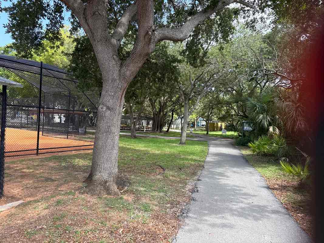 walking near me in Coral Reef Park in summer