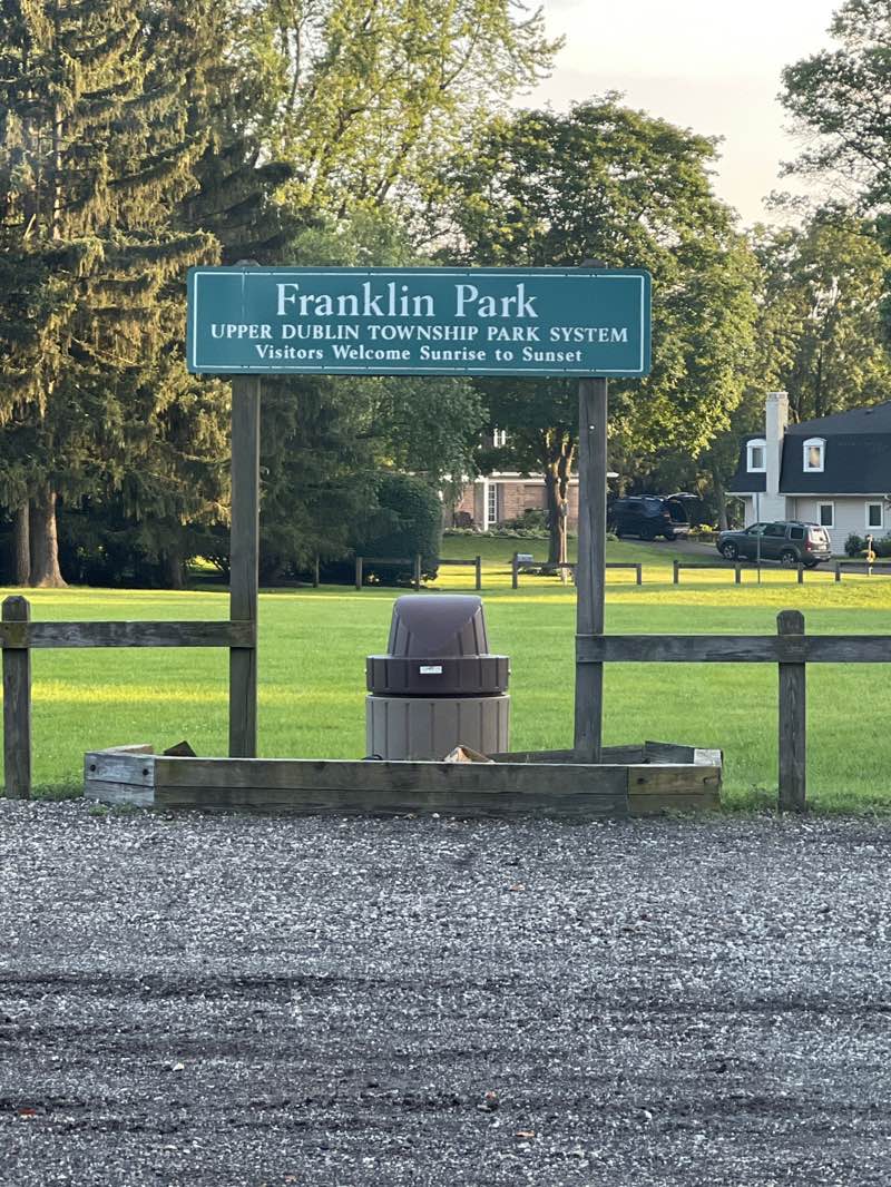 walking near me in Franklin Field in summer
