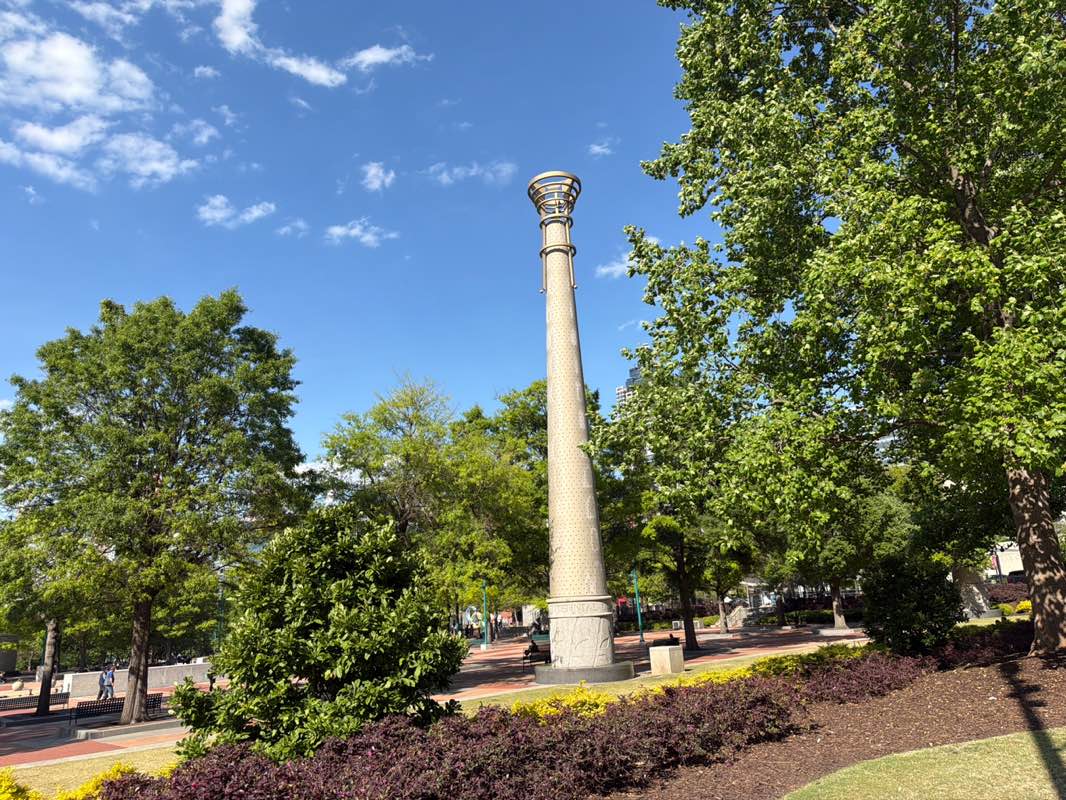 walking near me in Centennial Olympic Park in spring