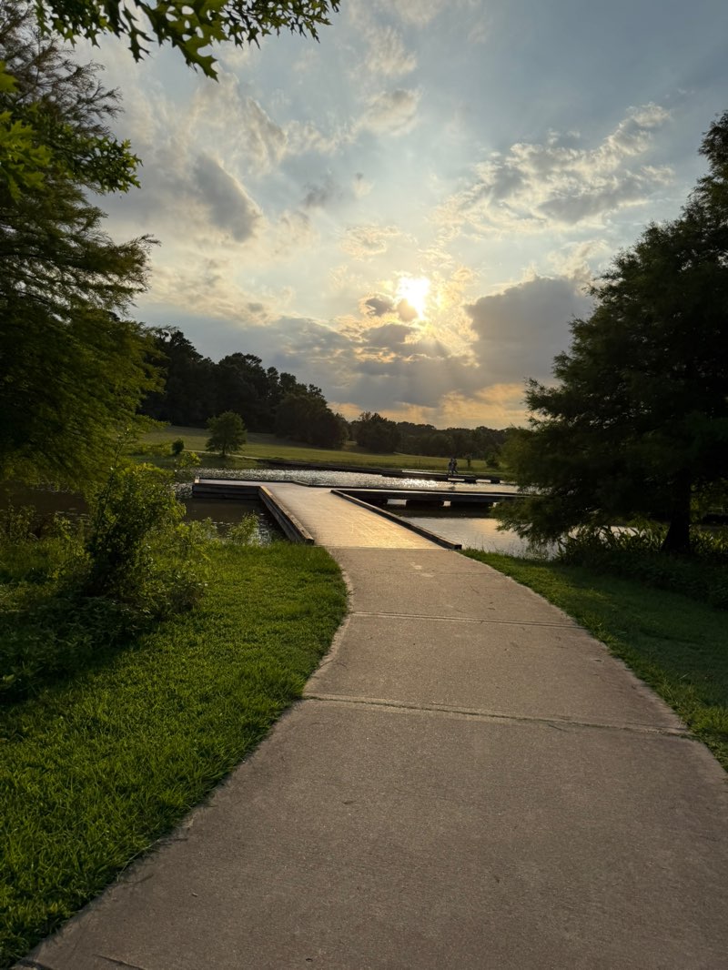 walking near me in Keith-Wiess Park in spring