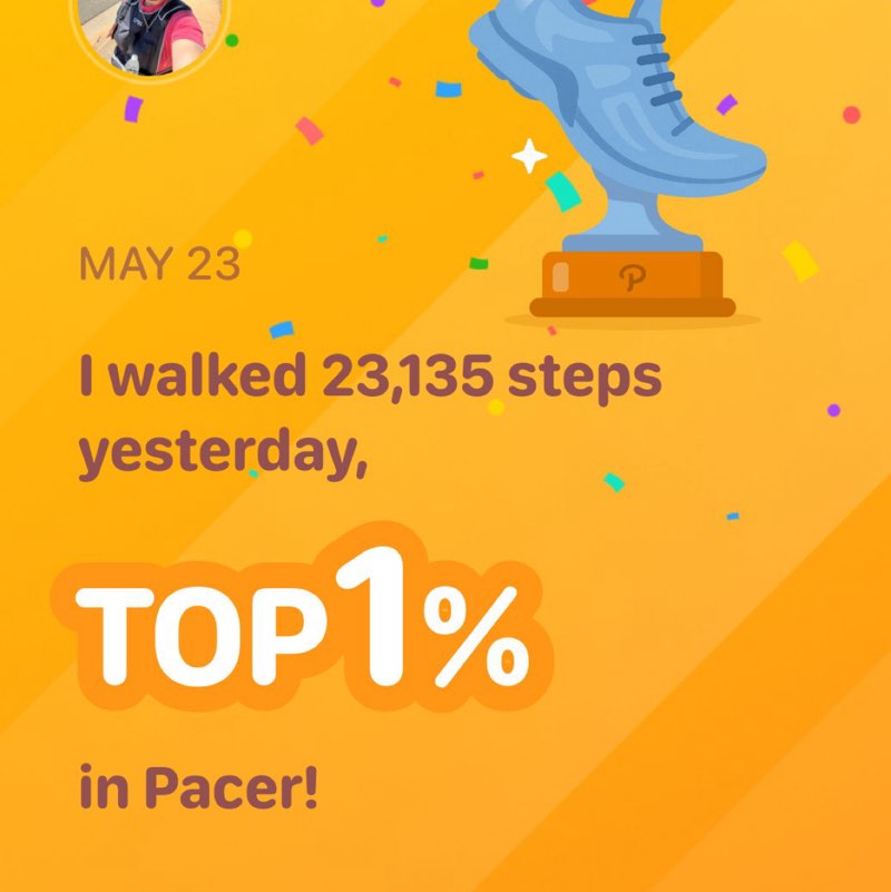 I just felt like walking post 1