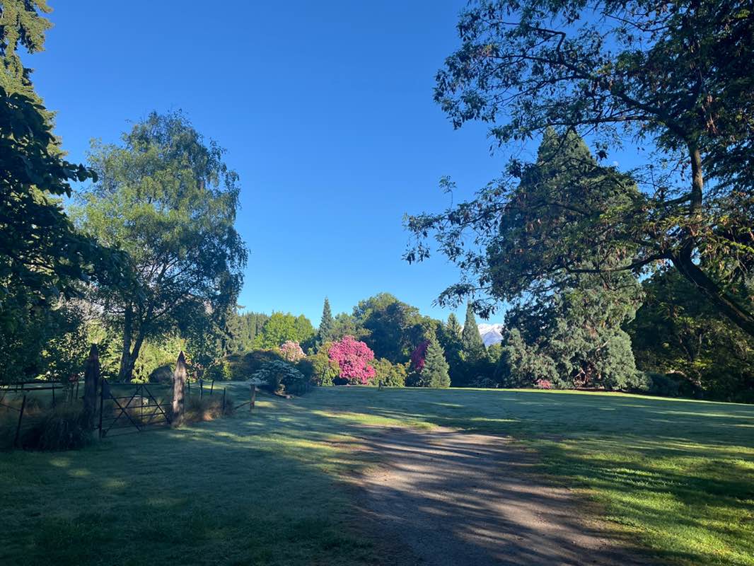 walking near me in Wanaka Station Park in spring