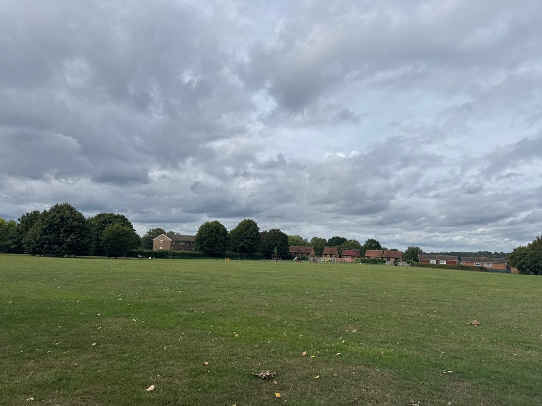walking near me in Grassmeade Recreation Ground in autumn