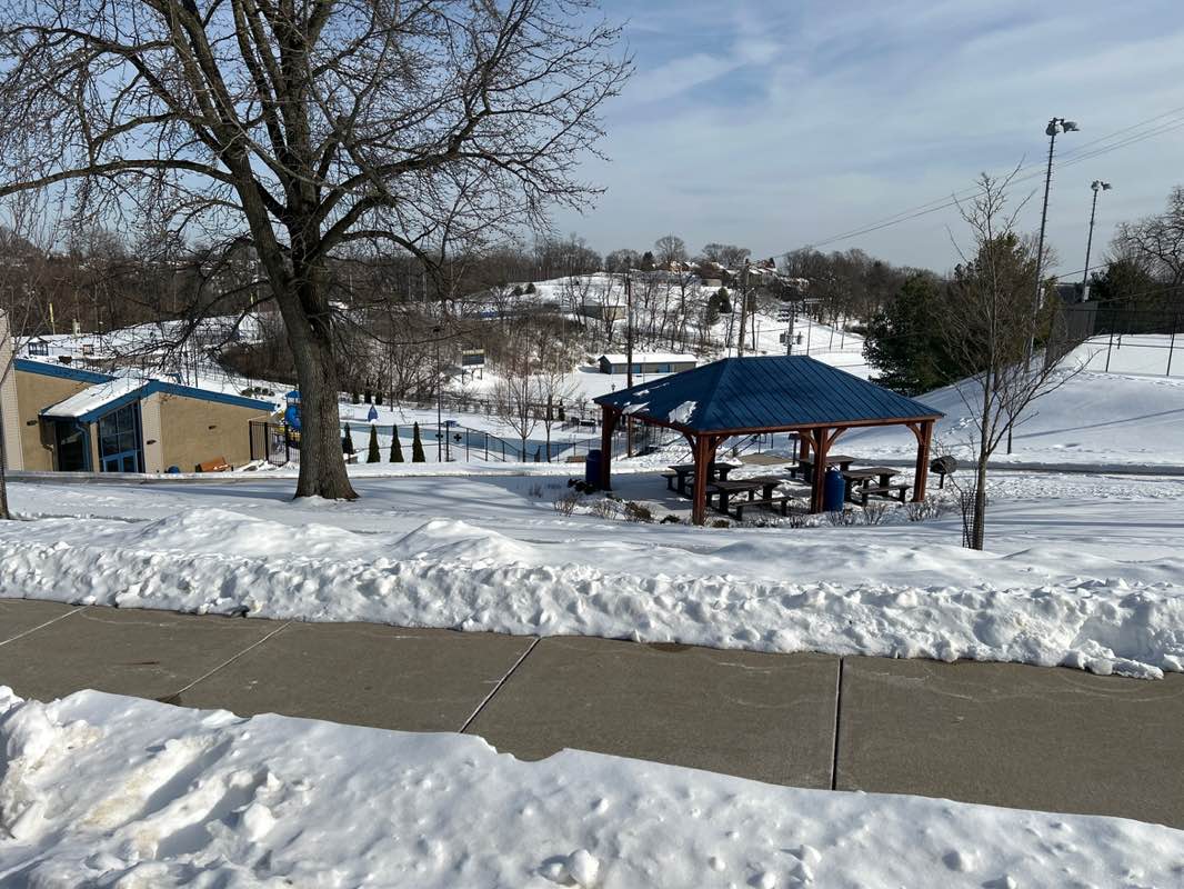 walking near me in Brentwood Park in winter