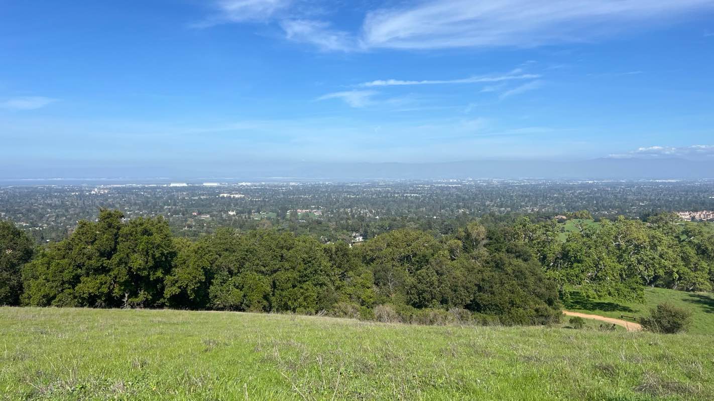 walking near me in Rancho San Antonio Open Space Preserve in spring
