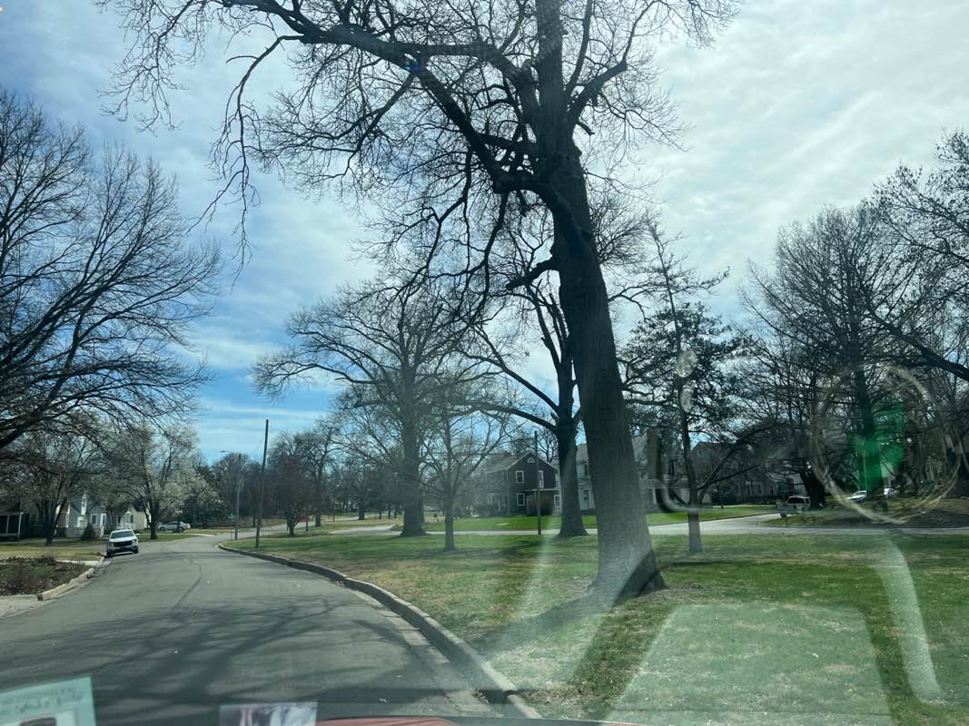 walking near me in Collins Parkway in spring