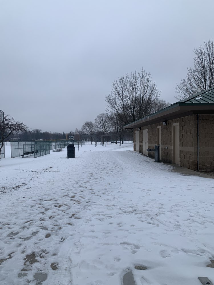 walking near me in Whitlock Park in winter