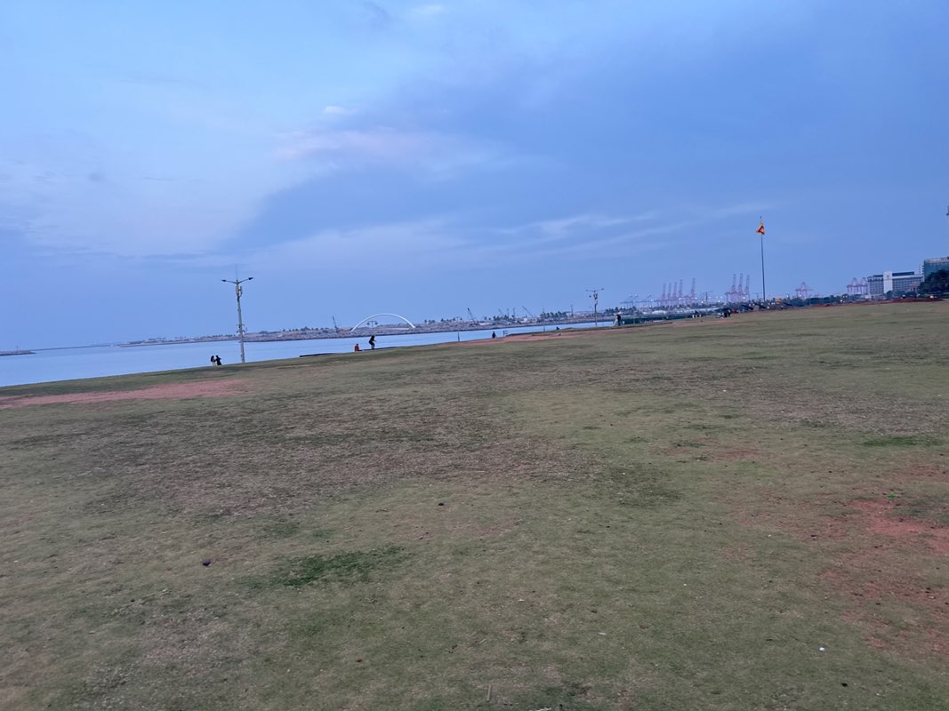 walking near me in Galle Face Green in winter