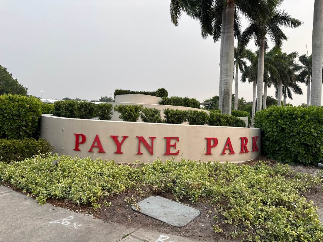 walking near me in Payne Park in spring