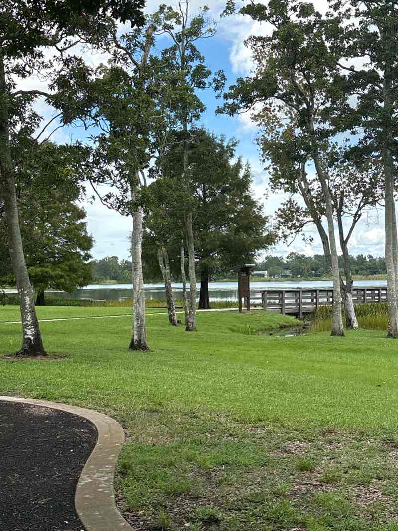 walking near me in Red Bug Lake Park in autumn
